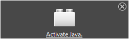 Activate Java
